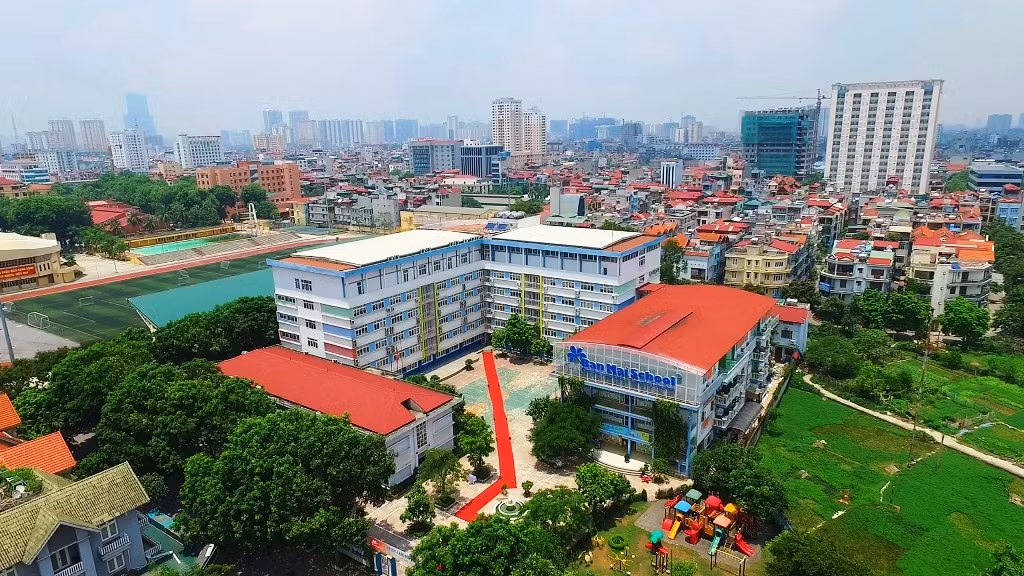 Hệ thống giáo dục Ban Mai nhìn từ trên cao. (Ảnh: Hệ thống Ban Mai cung cấp)