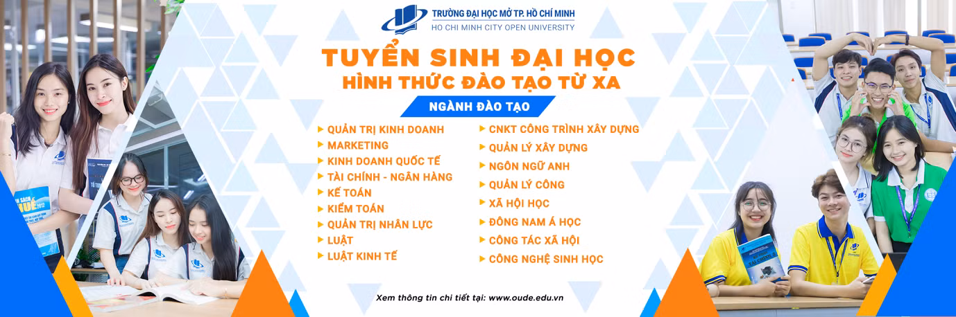 Thông tin tuyển sinh Đào tạo từ xa Trường Đại học Mở Thành phố Hồ Chí Minh năm 2024.