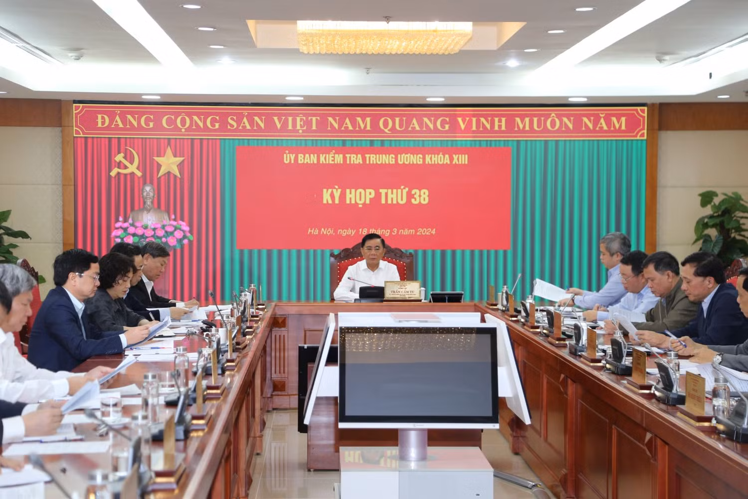 Ngày 18/3/2024, tại Hà Nội, Ủy ban Kiểm tra Trung ương đã họp Kỳ thứ 38.