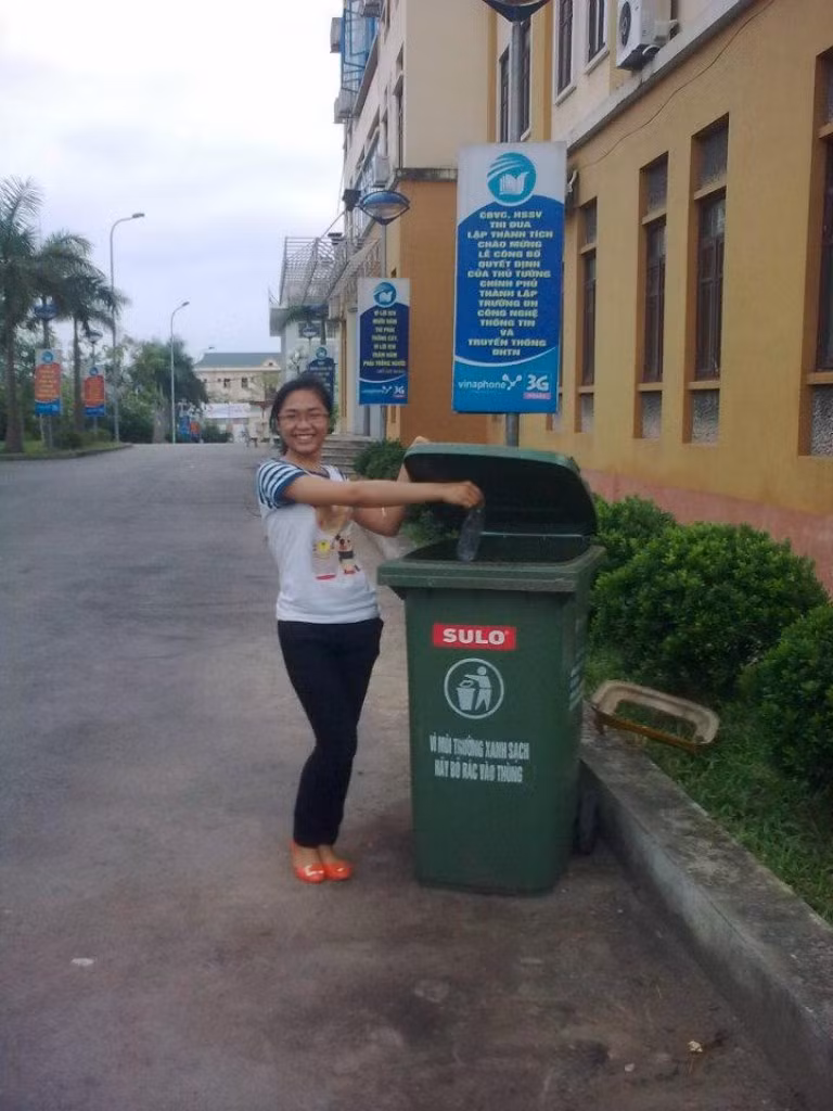 Hương đã từng đạp xe xuyên Vệt năm 2010.