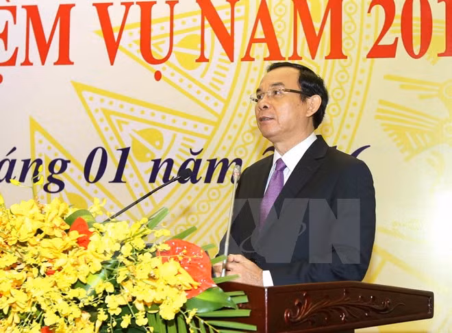 Ông Nguyễn Văn Nên giữ chức Chánh Văn phòng Trung ương Đảng. (Ảnh: An Đăng/TTXVN)
