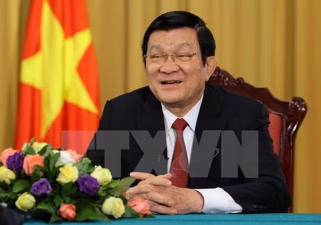 Chủ tịch nước Trương Tấn Sang. ảnh: TTXVN.