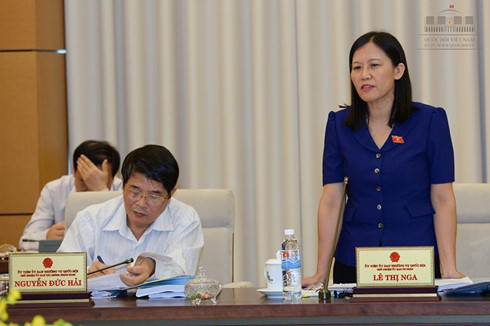 Bà Lê Thị Nga - Chủ nhiệm Ủy ban Tư pháp nói thẳng, dự thảo Luật Cảnh vệ chưa đủ điều kiện trình ra Quốc hội. ảnh: quochoi.vn