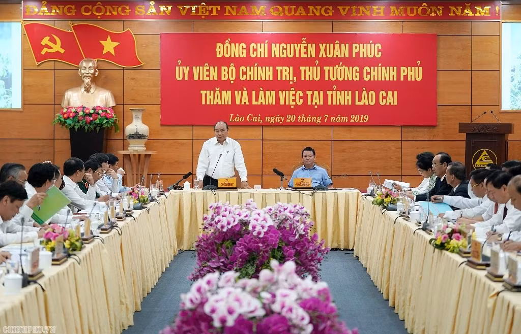 Thủ tướng Nguyễn Xuân Phúc phát biểu tại buổi làm việc. Ảnh VGP Thủ tướng Nguyễn Xuân Phúc phát biểu tại buổi làm việc. Ảnh VGP