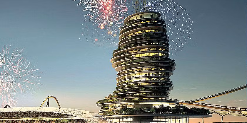 Tòa nhà trung tâm có kiều dáng dộc đáo