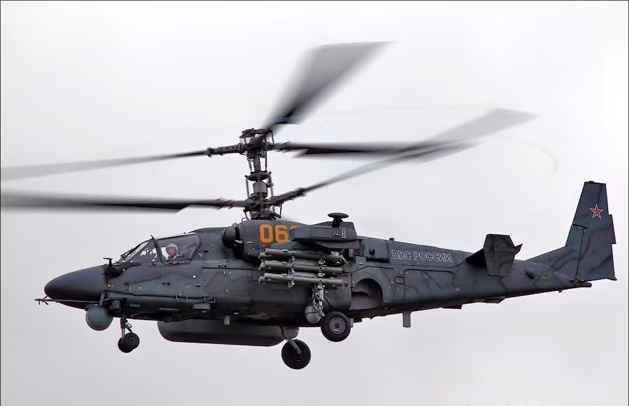 Trực thăng cá sấu Ka-52. Trực thăng cá sấu Ka-52.