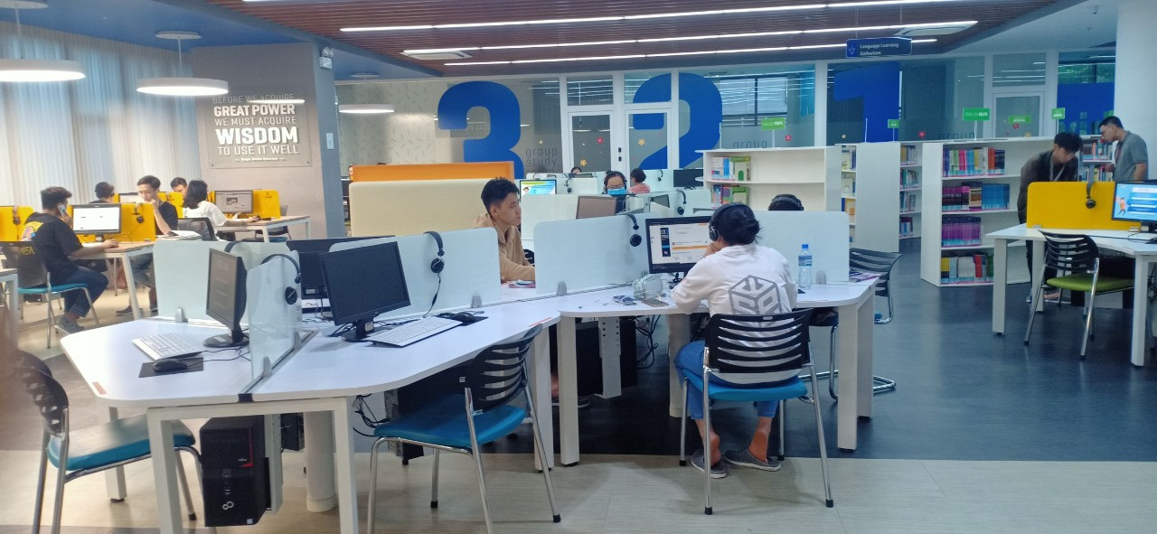 Cơ sở vật chất hiện đại cho sinh viên học tập (Ảnh:V/N)