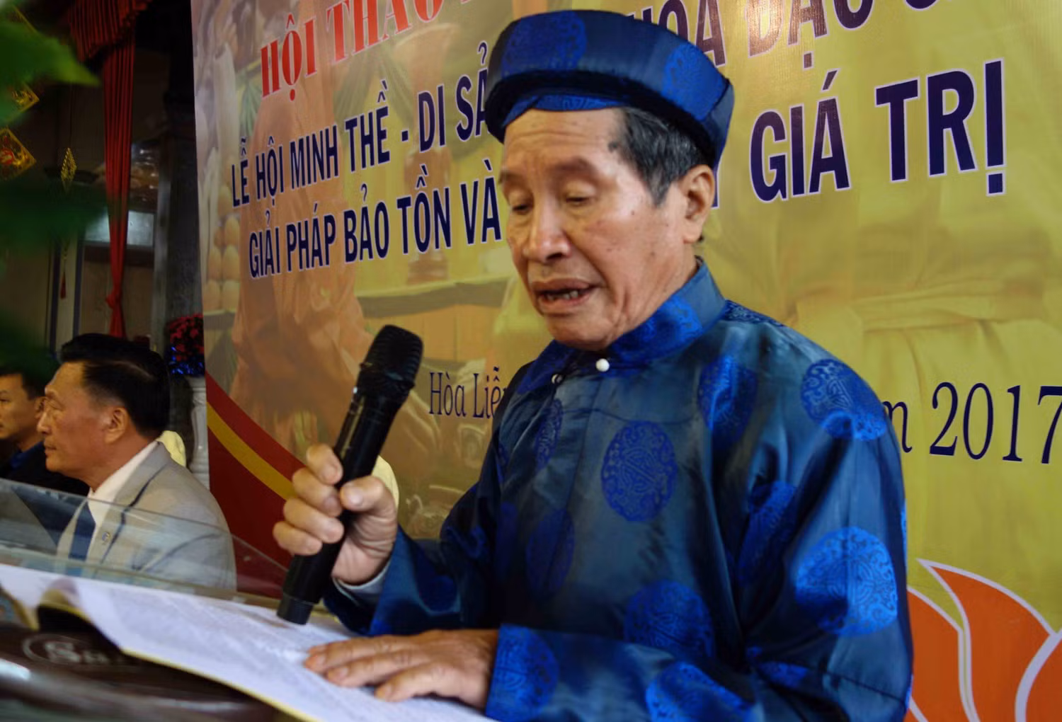 Cụ Phạm Đăng Khoa, người có công lớn trong việc phục dựng lại Lễ hội Minh Thề Cụ Phạm Đăng Khoa, người có công lớn trong việc phục dựng lại Lễ hội Minh Thề