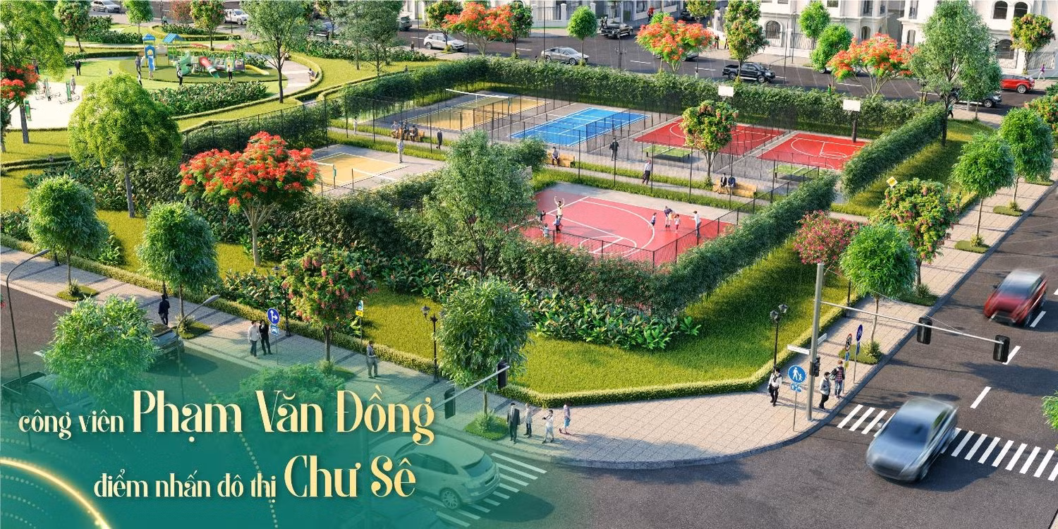 Công viên Phạm Văn Đồng mang lại tiện ích sống cho người dân đô thị mới. Ảnh: GH Công viên Phạm Văn Đồng mang lại tiện ích sống cho người dân đô thị mới. Ảnh: GH