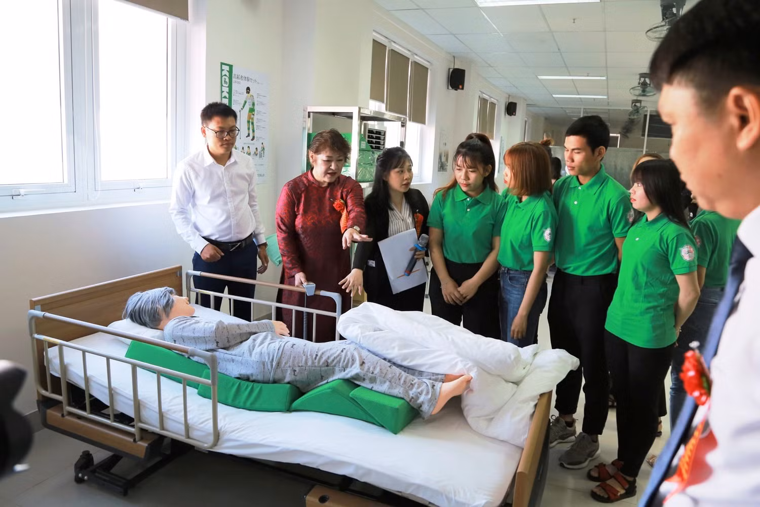 Phòng thực hành cho sinh viên ngành điều dưỡng được trang bị hiện đại. Ảnh: AN Phòng thực hành cho sinh viên ngành điều dưỡng được trang bị hiện đại. Ảnh: AN