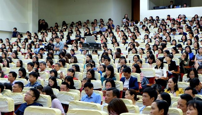 Sau khi tập huấn ở Bộ về, giáo viên cốt cán sẽ tập huấn lại như thế nào?