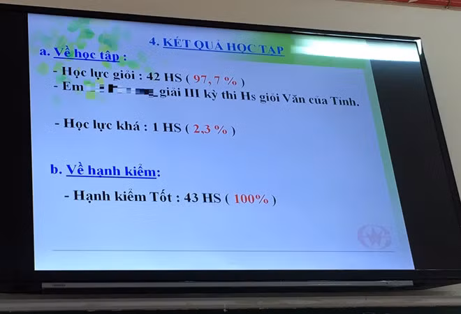 Với số lượng học sinh giỏi, khá 100% như thế này thì phát thưởng bằng tiền hay phát bằng hiện vật cũng có nhiều bất cập (Ảnh minh họa: vov.vn)