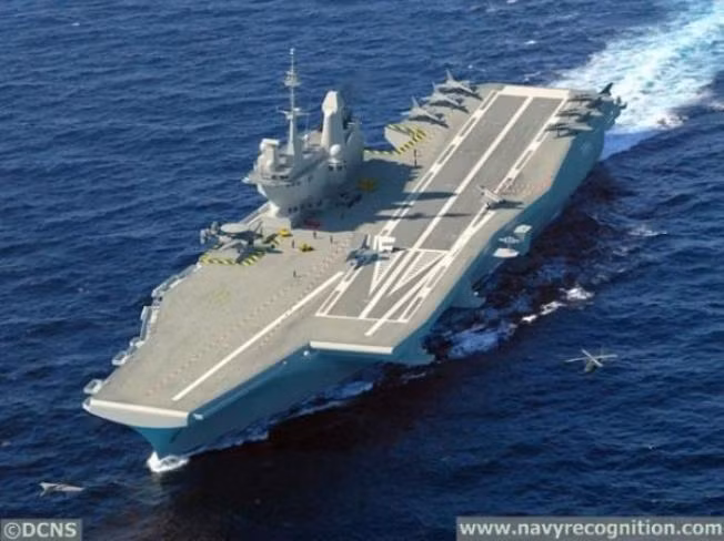 Phương án tàu sân bay DEAC do Công ty DCNS Pháp công bố Phương án tàu sân bay DEAC do Công ty DCNS Pháp công bố