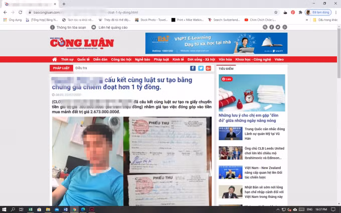 Báo Nhà báo và Công luận vừa qua đã phát hiện một trang giả mạo có tên miền baocongluan.com. Báo Nhà báo và Công luận vừa qua đã phát hiện một trang giả mạo có tên miền baocongluan.com.