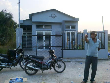 Căn nhà mới mà Lệ cùng gia đình sinh sống.