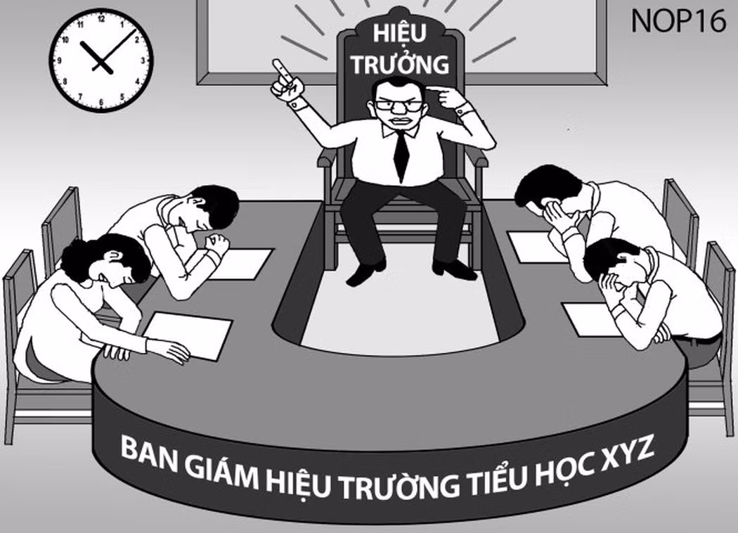 Hiệu trưởng lộng quyền trong nhà trường (Ảnh minh họa: NOP 16). Hiệu trưởng lộng quyền trong nhà trường (Ảnh minh họa: NOP 16).