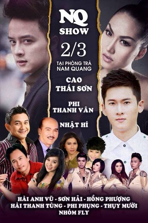 Poster có hình ảnh Nhật Hí sánh ngang Cao Thái Sơn và Phi Thanh Vân trong một liveshow sắp diễn ra Poster có hình ảnh Nhật Hí sánh ngang Cao Thái Sơn và Phi Thanh Vân trong một liveshow sắp diễn ra