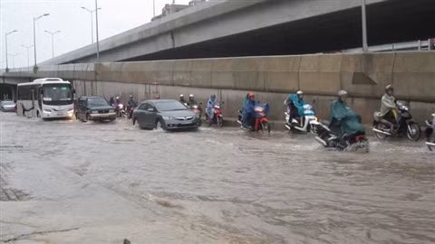 Các phương tiện giao thông di chuyển khó khăn.