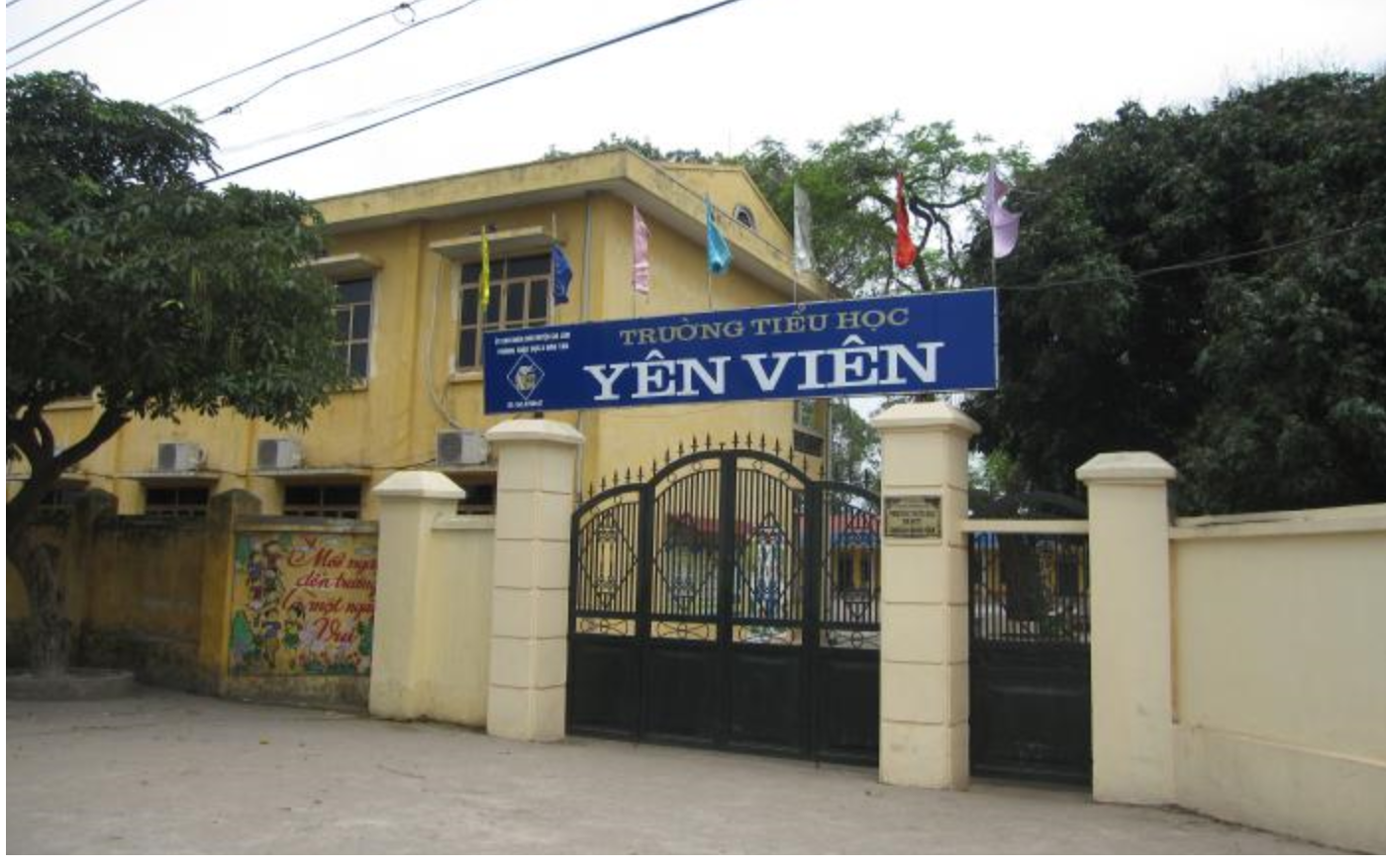 Trường Tiểu học Yên Viên, Gia Lâm, Hà Nội. Ảnh: Phụ huynh cung cấp
