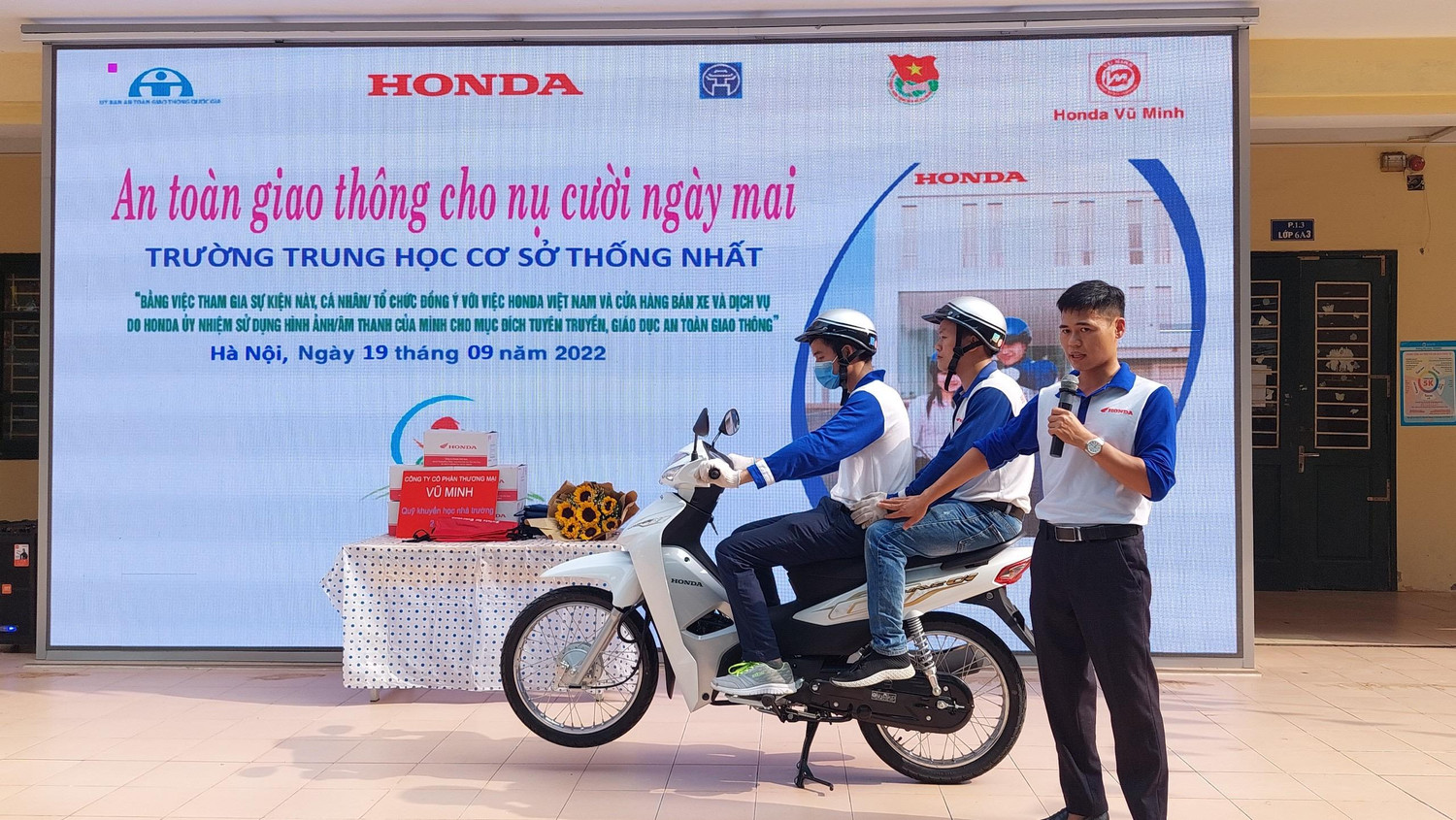 Hoạt cảnh giới thiệu đến học sinh. (Ảnh: NTCC).