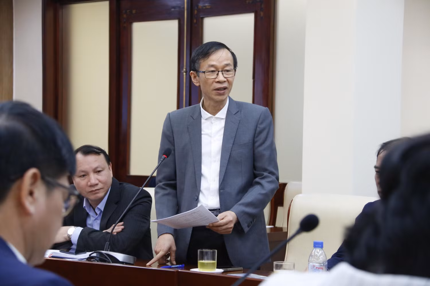 Hiệu trưởng Trường Đại học Sư phạm Hà Nội phát biểu kết luận.
