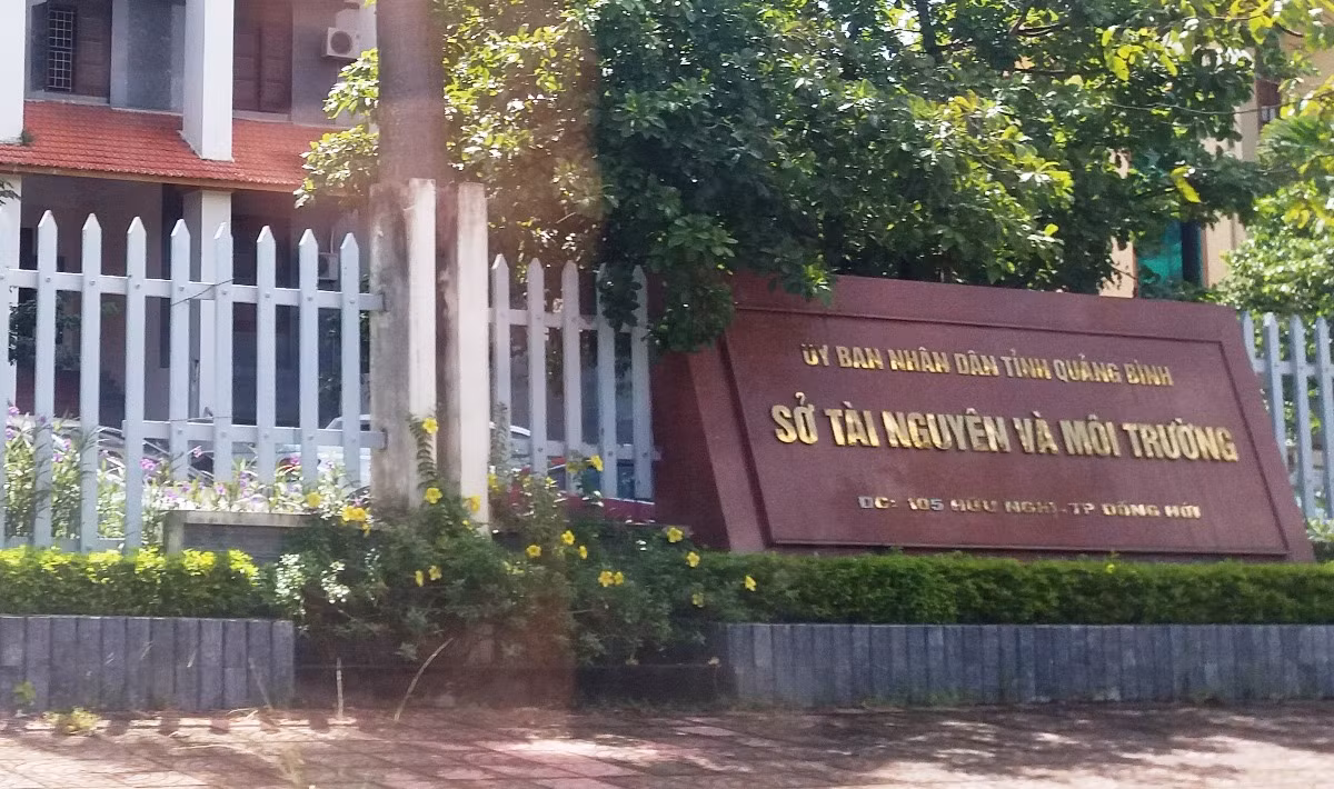 Trụ sở sở Tài nguyên và Môi trường tỉnh Quảng Bình bị trộm đột nhập. Ảnh: NP