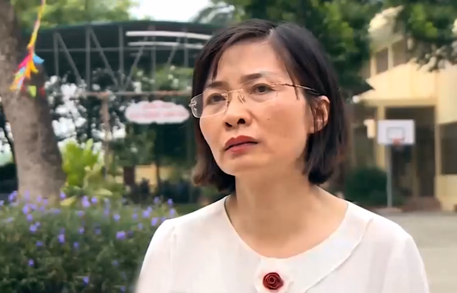 Bà Nguyễn Thị Cúc - Hiệu trưởng Trường Tiểu học Tiên Dương, huyện Đông Anh, Hà Nội. Ảnh: TD.