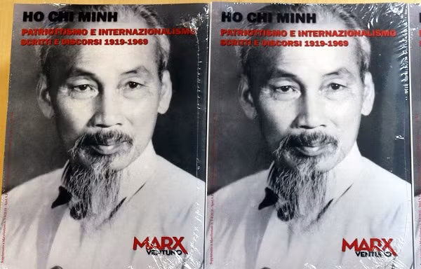 Bìa cuốn sách 'Hồ Chí Minh-Chủ nghĩa yêu nước và Chủ nghĩa quốc tế." (Ảnh: Ngự Bình/Vietnam+).