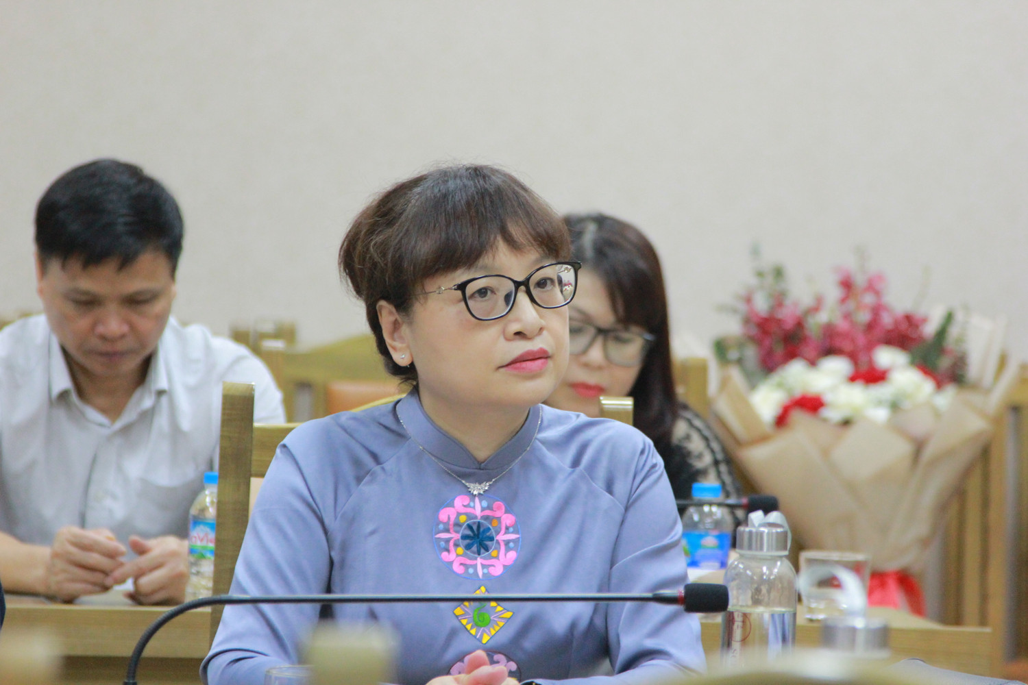 Phó Giáo sư,Tiến sĩ Nguyễn Thị Quế Anh - Hiệu trưởng Trường Đại học Luật, Đại học Quốc gia Hà Nội. (Ảnh: Mạnh Đoàn)