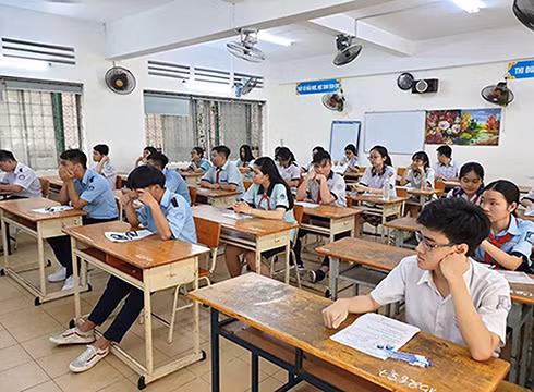 Thí sinh dự thi vào lớp 10 tại Thành phố Hồ Chí Minh năm nay (ảnh: P.L) Thí sinh dự thi vào lớp 10 tại Thành phố Hồ Chí Minh năm nay (ảnh: P.L)
