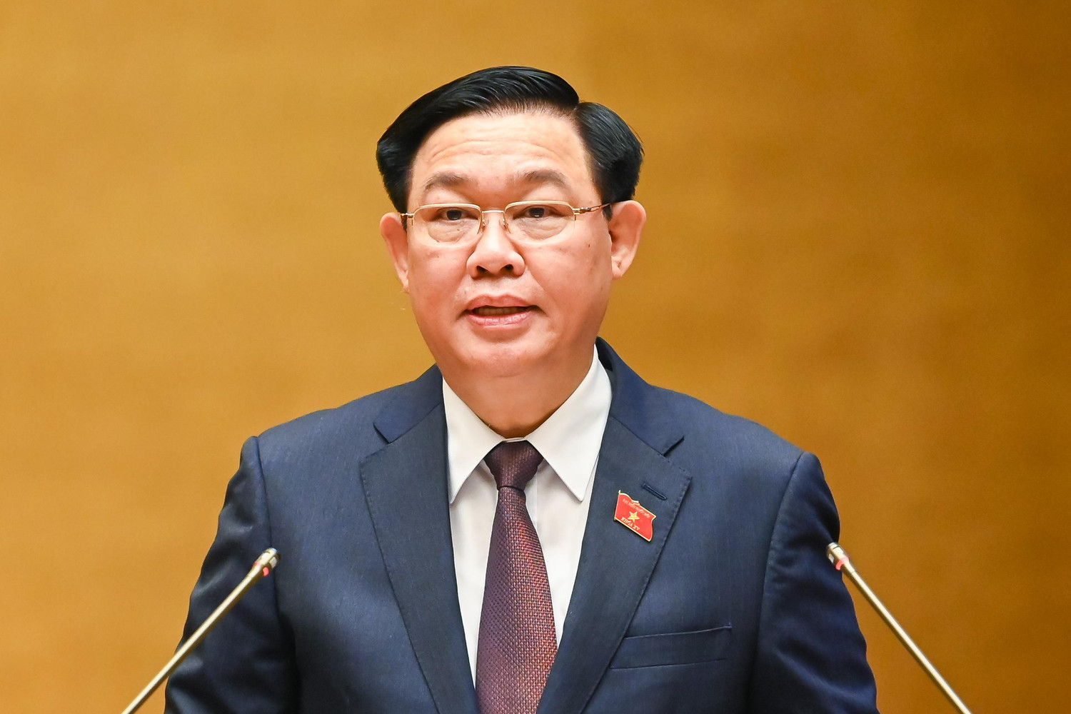 Chủ tịch Quốc hội Vương Đình Huệ phát biểu khai mạc Kỳ họp thứ 4, Quốc hội khóa XV. Ảnh Cổng thông tin điện tử Quốc hội
