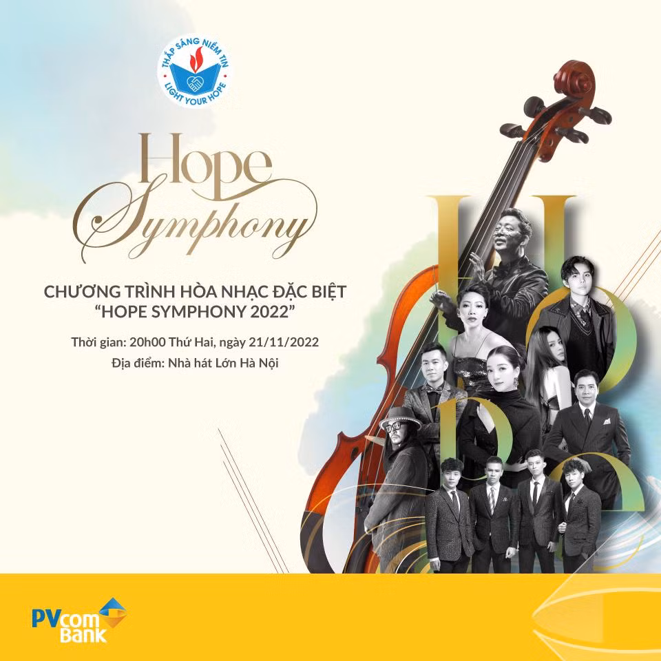Chương trình hòa nhạc “Hope Symphony 2022” dưới sự chỉ huy của Nhạc trưởng Lê Phi Phi cùng sự tham gia của rất nhiều nghệ sĩ nổi tiếng Chương trình hòa nhạc “Hope Symphony 2022” dưới sự chỉ huy của Nhạc trưởng Lê Phi Phi cùng sự tham gia của rất nhiều nghệ sĩ nổi tiếng