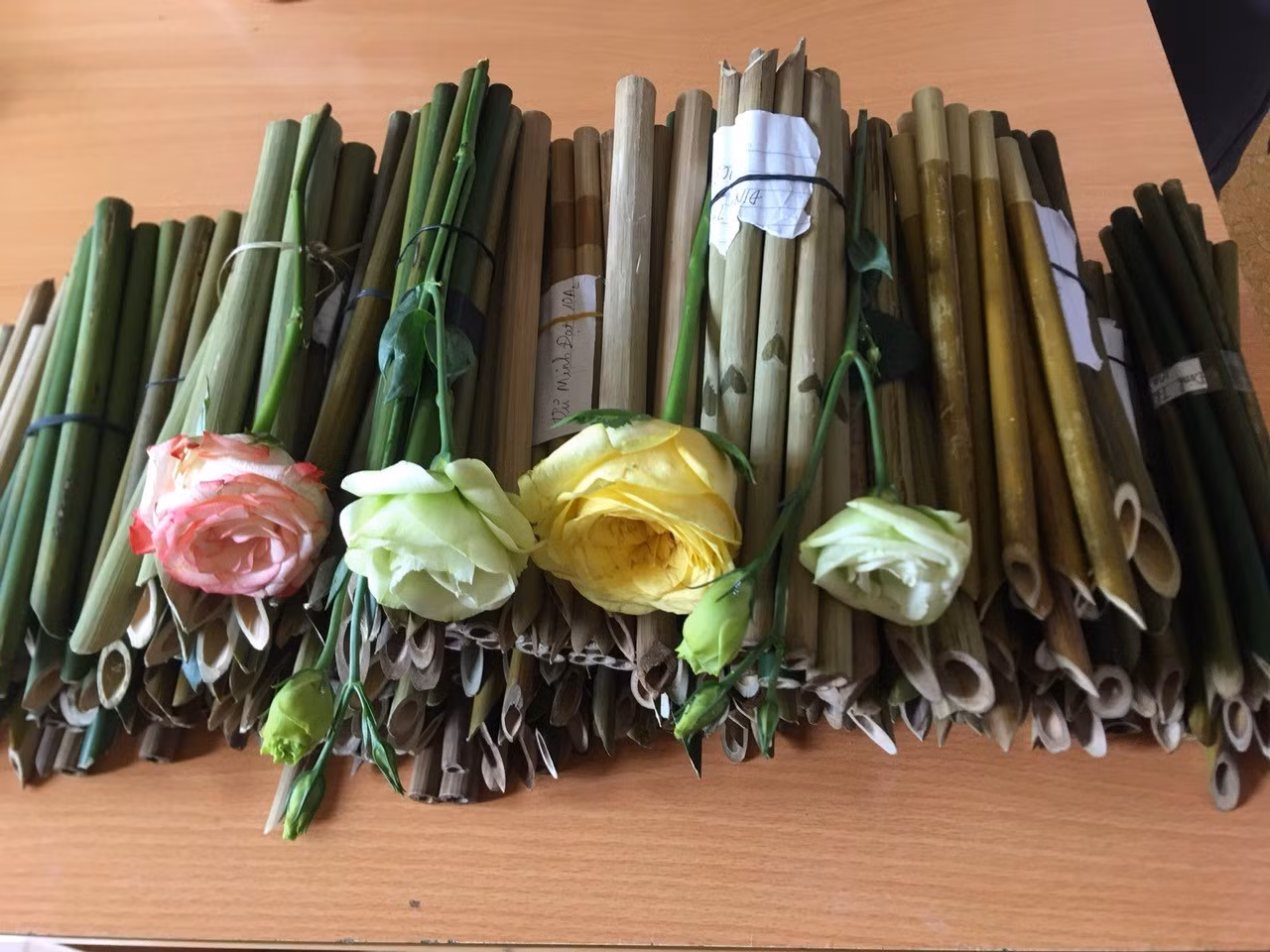 Các sản phẩm của dự án đều được làm từ những loại vật liệu thân thiện với môi trường (Ảnh:H.P) Các sản phẩm của dự án đều được làm từ những loại vật liệu thân thiện với môi trường (Ảnh:H.P)