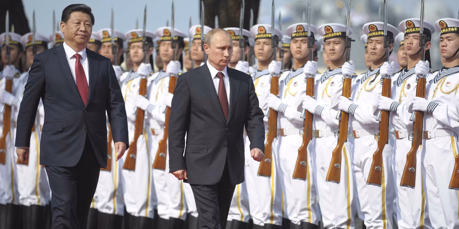 Ông Tập Cận Bình và Tổng thống Nga Vladimir Putin.
