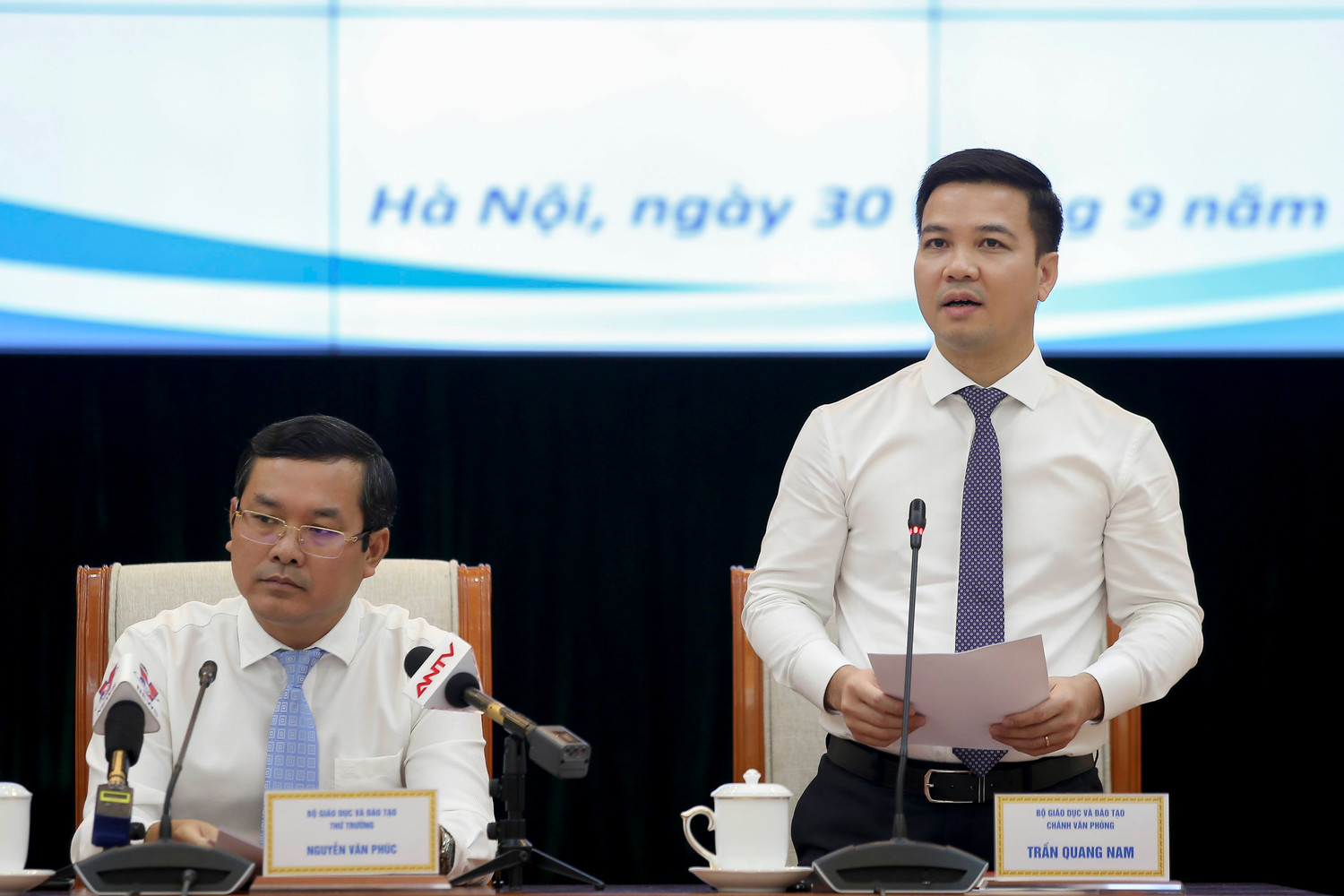 Họp báo quý 3, năm 2020 của Bộ Giáo dục và Đào tạo.