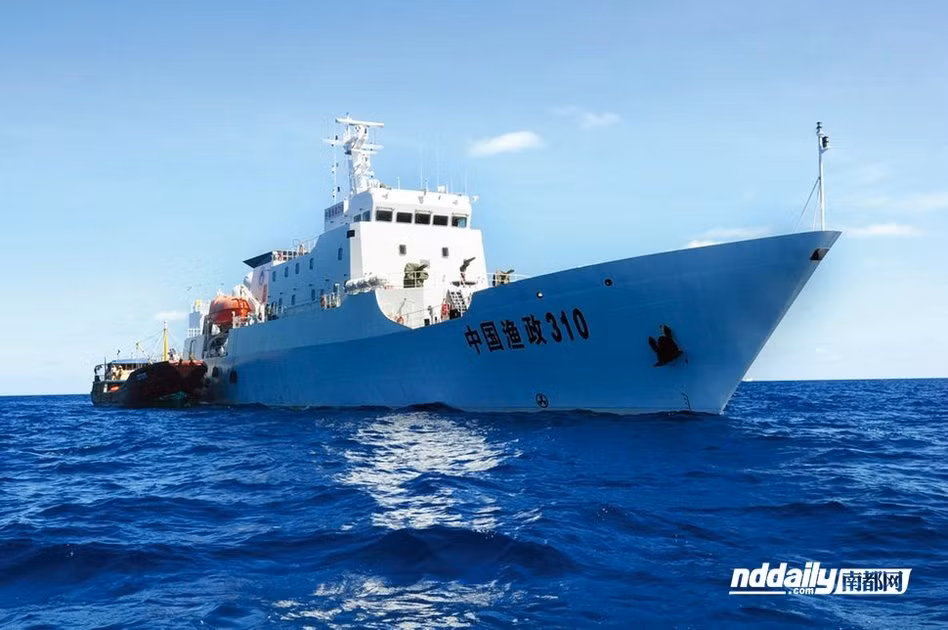 Tàu Ngư chính 310 Trung Quốc hoạt động tại khu vực bãi cạn Scarborough (hình minh họa)