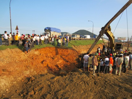 Hiện trường vụ nổ.