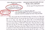 Ảnh chụp màn hình văn bản số 837/TLĐ ngày 3/5/2018 do ông Phan Văn Anh ký, gửi các đơn vị bao gồm Trường Đại học Tôn Đức Thắng.