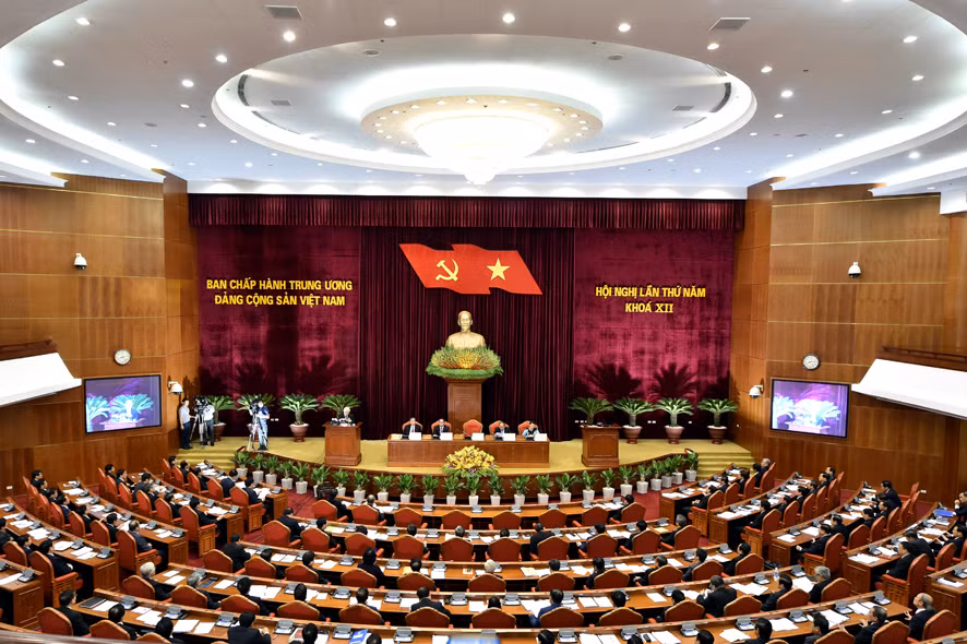 Hội nghị Trung ương 5 khóa XII thảo luận nhiều vấn đề rất lớn và quan trọng. Ảnh: VGP
