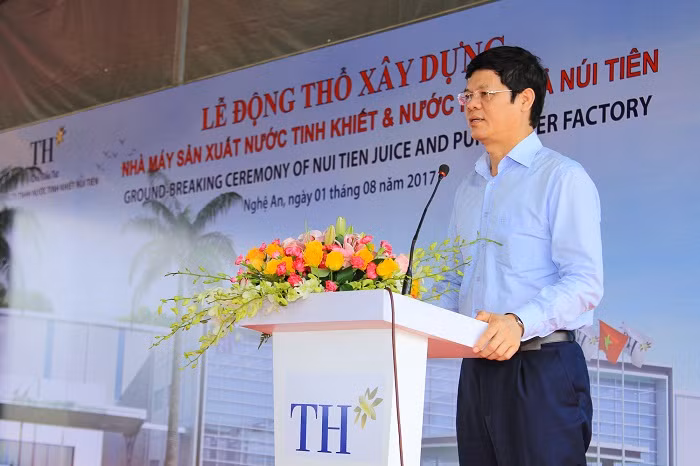Ông Lê Xuân Đại, Phó Chủ tịch Ủy ban nhân dân tỉnh Nghệ An, phát biểu tại buổi lễ.
