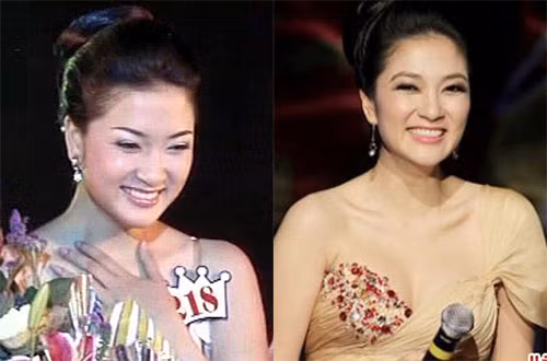 Bằng chứng của sự khác biệt rõ nhất là ở chiếc cằm. Cùng một góc chụp, cùng một kiểu cười nhưng gương mặt người đẹp đã có sự thay đổi. Xem thêm: Sao chuộng phẫu thuật thẩm mỹ / 10 phút trang điểm hóa mỹ nhân. Bằng chứng của sự khác biệt rõ nhất là ở chiếc cằm. Cùng một góc chụp, cùng một kiểu cười nhưng gương mặt người đẹp đã có sự thay đổi. Xem thêm: Sao chuộng phẫu thuật thẩm mỹ / 10 phút trang điểm hóa mỹ nhân.