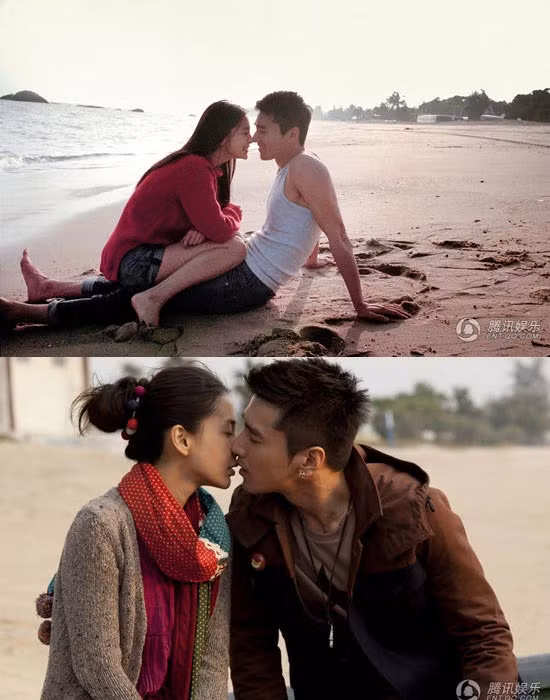 Angelababy và Triệu Hựu Đình tình tứ trong phim "First Time". Angelababy và Triệu Hựu Đình tình tứ trong phim "First Time".