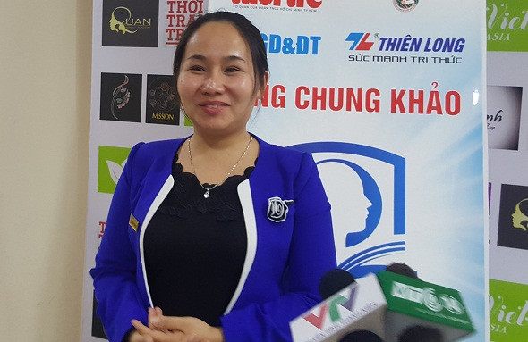 Cô Nguyễn Thu Quyên, giáo viên môn Lịch sử trường THPT Chuyên Nguyễn Trãi (Hải Dương) (Ảnh: Thùy Linh)