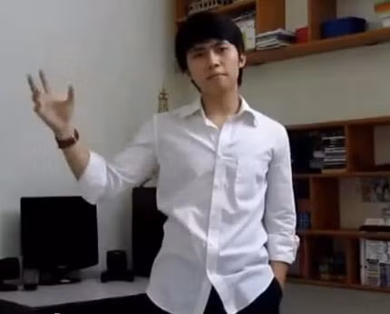 Ảnh cắt ra từ clip "Sự trăn trở của một kẻ lười biếng"