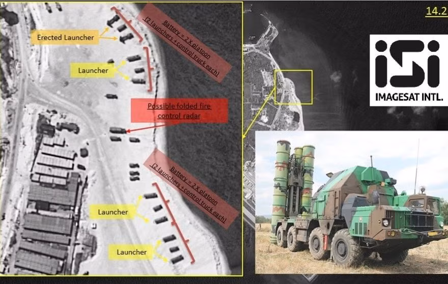 Trung Quốc triển khai 2 khẩu đội tên lửa phòng không HQ-9 bất hợp pháp trên đảo Phú Lâm, Hoàng Sa từ ngày 14/2/2016. Nguồn: Fox News. Trung Quốc triển khai 2 khẩu đội tên lửa phòng không HQ-9 bất hợp pháp trên đảo Phú Lâm, Hoàng Sa từ ngày 14/2/2016. Nguồn: Fox News.