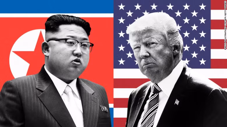 Nhà lãnh đạo Triều Tiên Kim Jong-un và Tổng thống Mỹ Donald Trump (Ảnh: CNN)