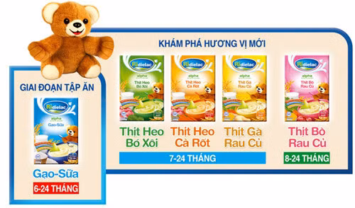 Bột ăn dặm tốt phải được bé yêu thích nhờ hương vị thơm ngon, kích thích bé ăn ngon miệng Bột ăn dặm tốt phải được bé yêu thích nhờ hương vị thơm ngon, kích thích bé ăn ngon miệng