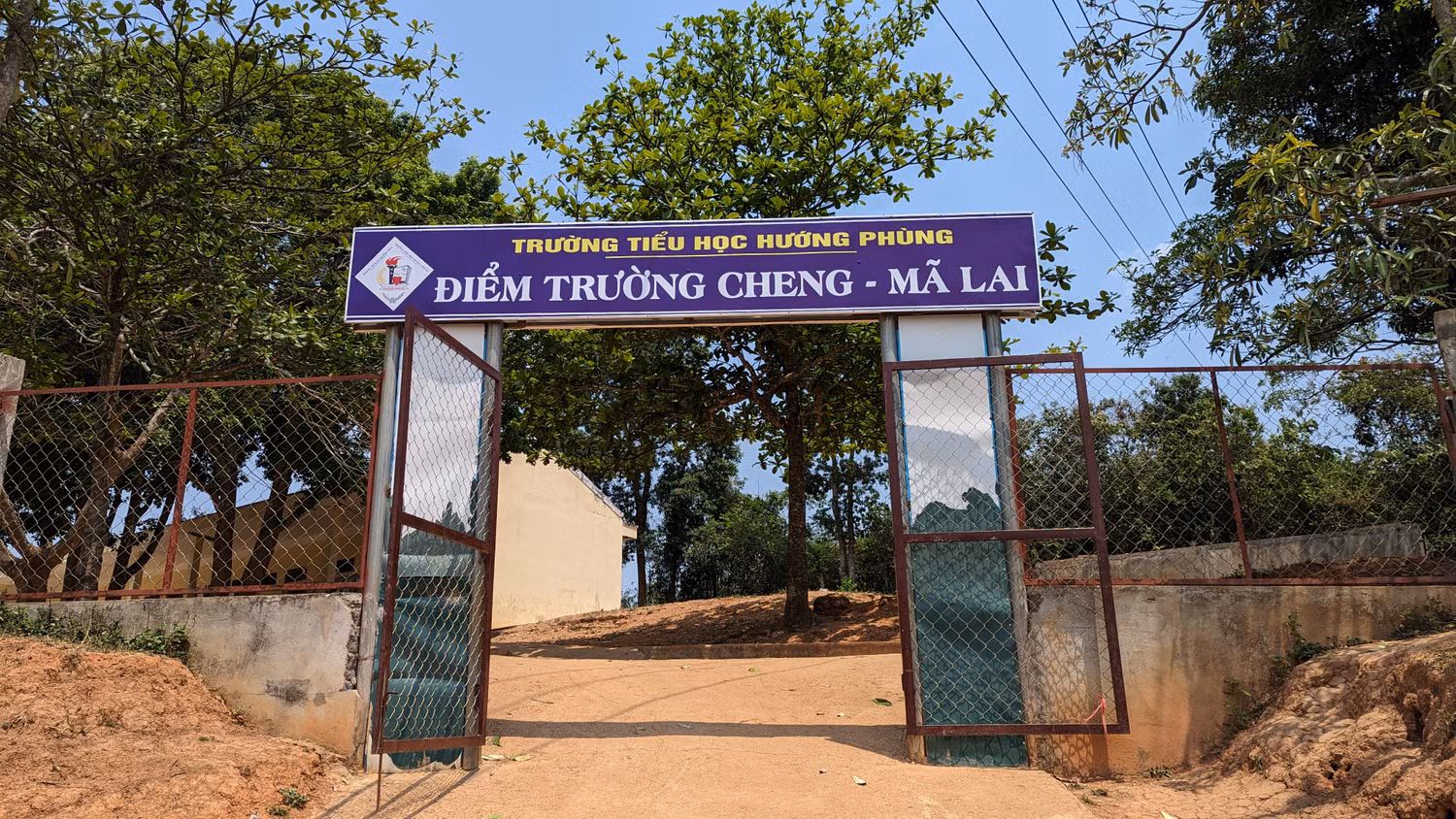 Điểm trường Cheng - Mã Lai của trường Tiểu học Hướng Phùng. Ảnh: LC