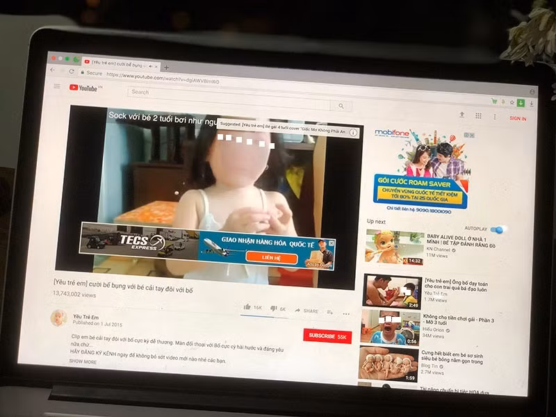 Quảng cáo bị gắn nội dung độc hại vô cùng nguy hiểm cho trẻ nhỏ ảnh 2