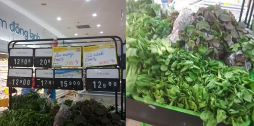 Nhiều loại rau được bán tại siêu thị Ocean Mart Làng Quốc tế Thăng Long chỉ ghi biển giá và không ghi rõ nguồn gốc, xuất xứ. (Ảnh báo Kiến thức chụp ngày 25/4/2014) Nhiều loại rau được bán tại siêu thị Ocean Mart Làng Quốc tế Thăng Long chỉ ghi biển giá và không ghi rõ nguồn gốc, xuất xứ. (Ảnh báo Kiến thức chụp ngày 25/4/2014)